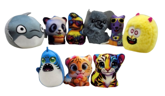 3″ Assorted Mini Plush Crane Mix - Shorty Mix