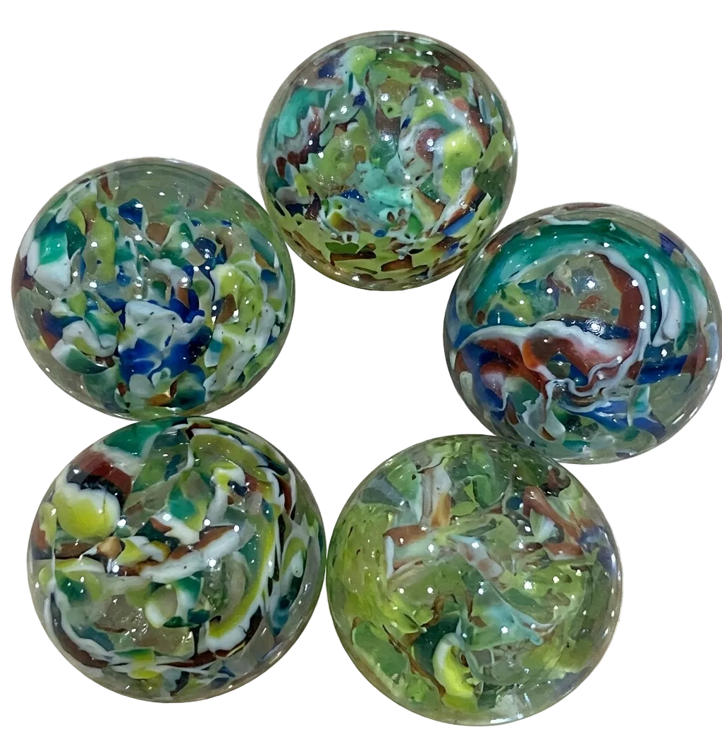 27mm (1") Marbled Crystal Bouncy Balls
