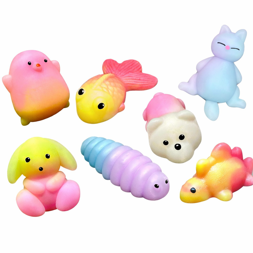 2" Rainbow Flubby Assorted Animals