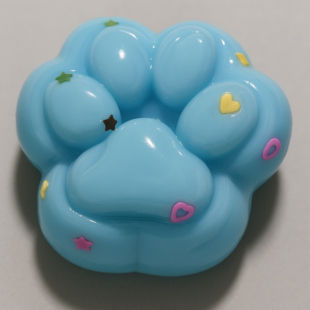 2" Squishy Flubby Cat Paw Toys