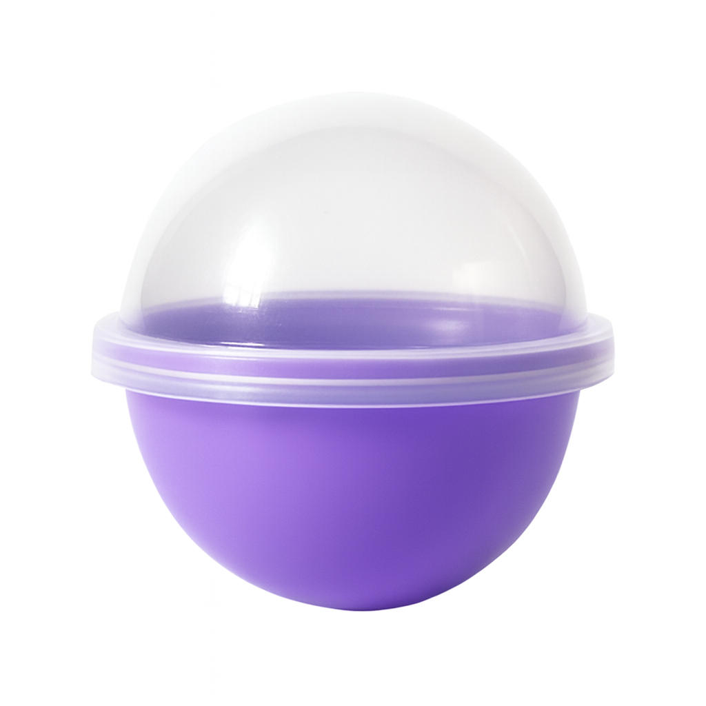 2.2" Empty Purple Round Toy Capsules
