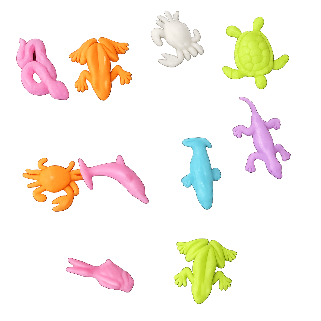 1" Assorted Flubby Sea Animal Toys