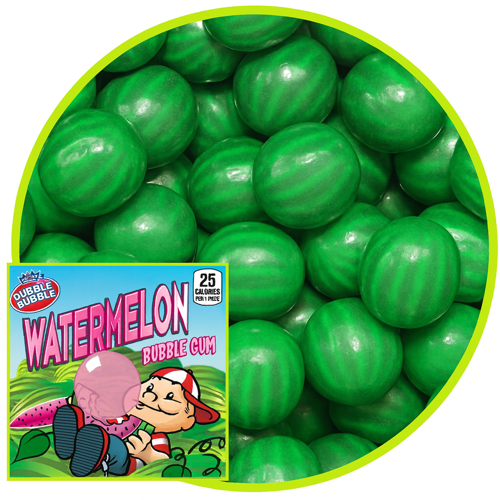 Dubble Bubble .92" Watermelon Gumballs
