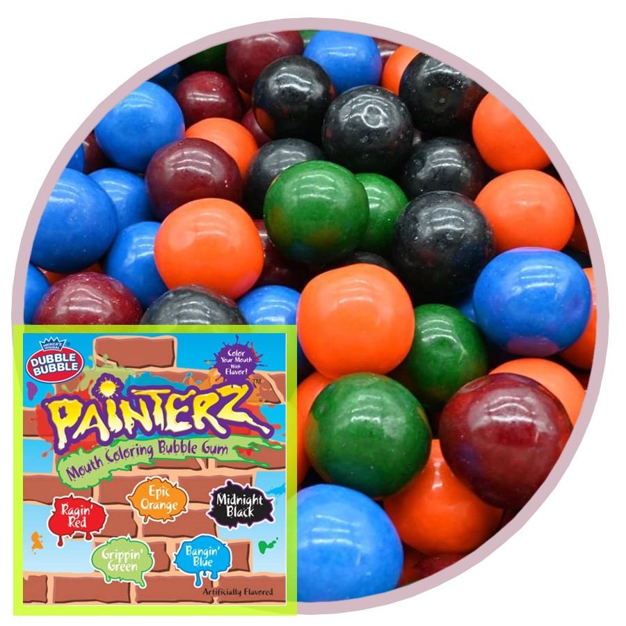 Dubble Bubble 1" Painterz Gumballs