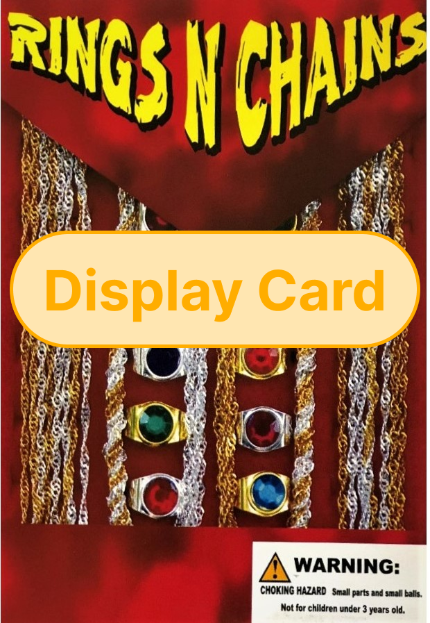 Display Card - 1" Rings N Chains – Cardinal Novelty