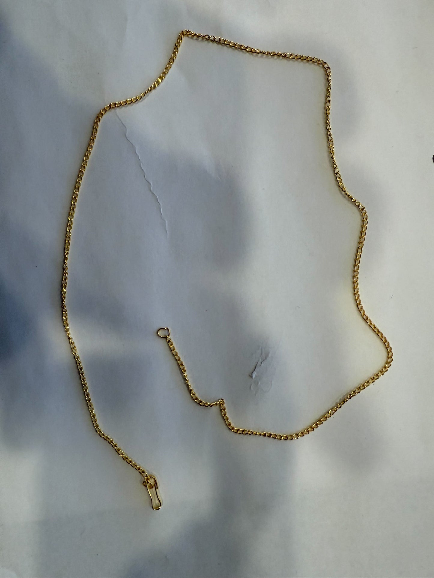 16" Gold Chain Necklace - Fine Delicate Style