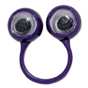 1" Colorful Plastic Eye Ball Rings