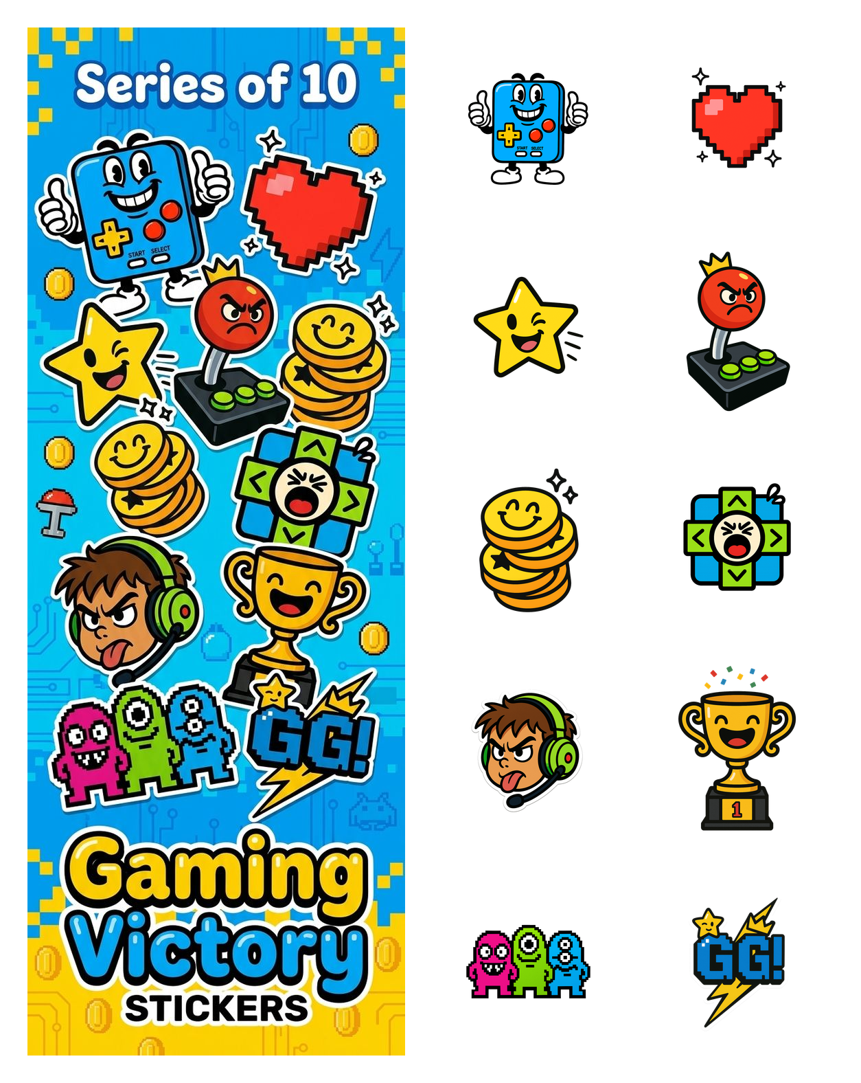 Gaming Victory Stickers