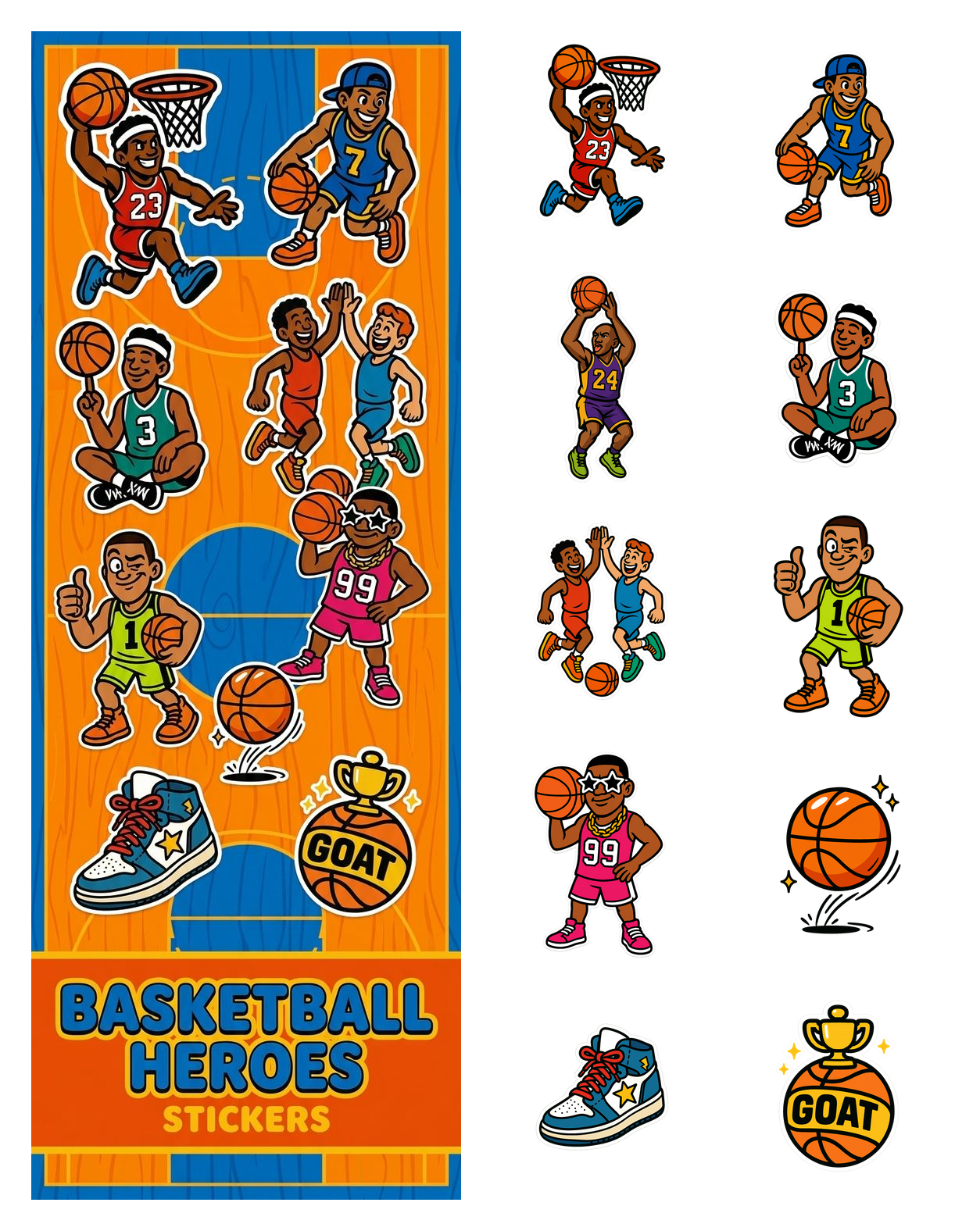 Basketball Heroes Stickers
