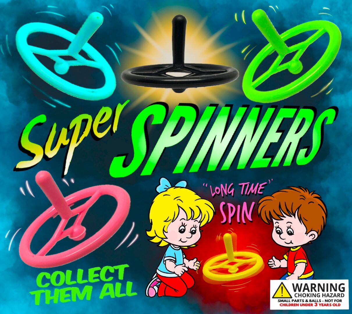 2" Super Spinners In Toy Capsules