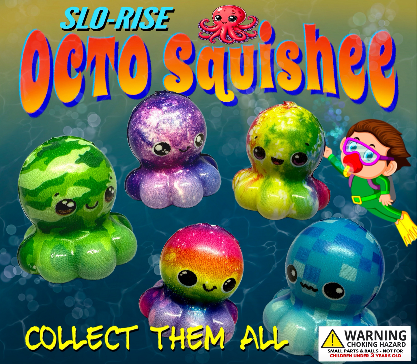 2" Octo Squishee in Toy Capsules