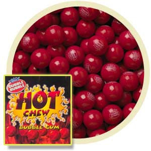Dubble Bubble 1" Hot Chew Gumballs