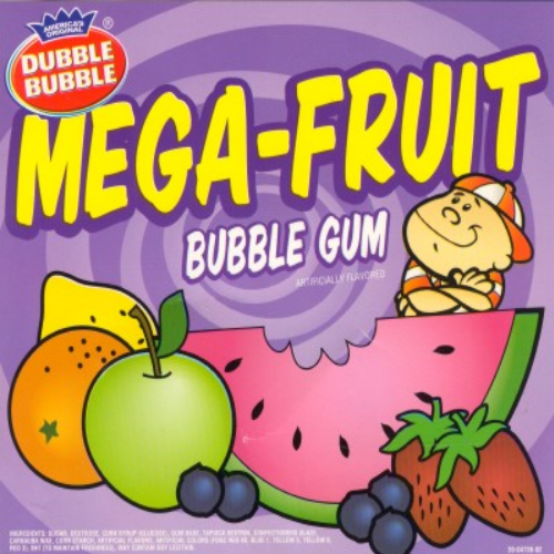 Dubble Bubble 2" Mega Fruit Gumballs