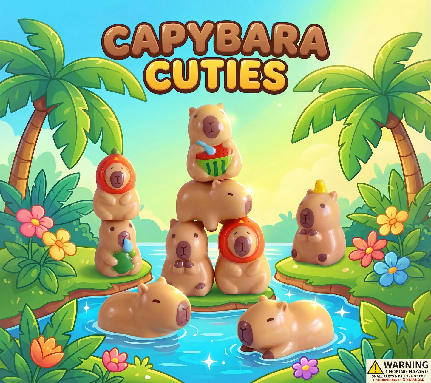 2" Capybara Cuties in Toy Capsules