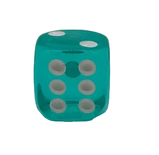 1" Sparkle Playing Dice