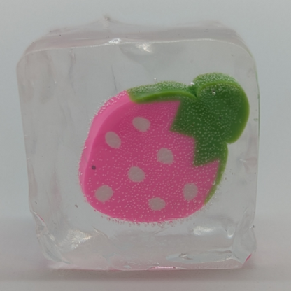 1" Mini Squishy Ice Flubby Cube With Fruit