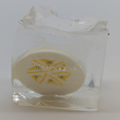 1" Mini Squishy Ice Flubby Cube With Fruit