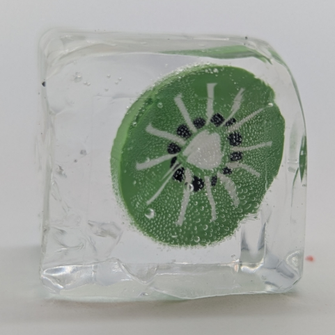 1" Mini Squishy Ice Flubby Cube With Fruit
