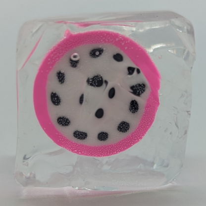 1" Mini Squishy Ice Flubby Cube With Fruit