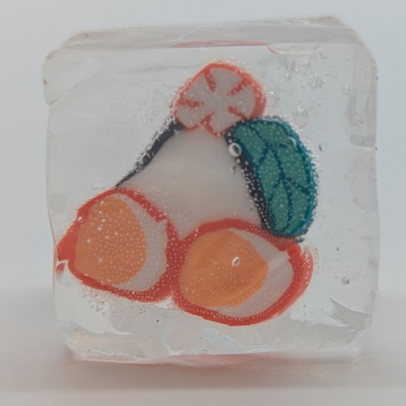 1" Mini Squishy Ice Flubby Cube With Fruit