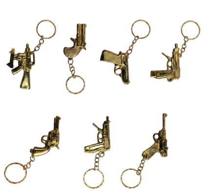 1" Mini Gold Metallic Toy Gun Mix