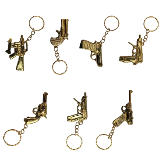 1" Mini Gold Metallic Toy Gun Mix