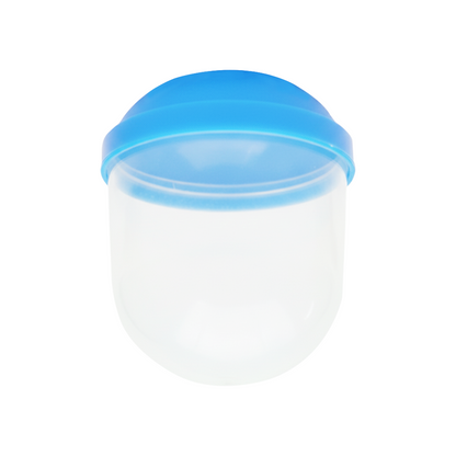 1.1" Empty Blue Acorn Toy Capsules