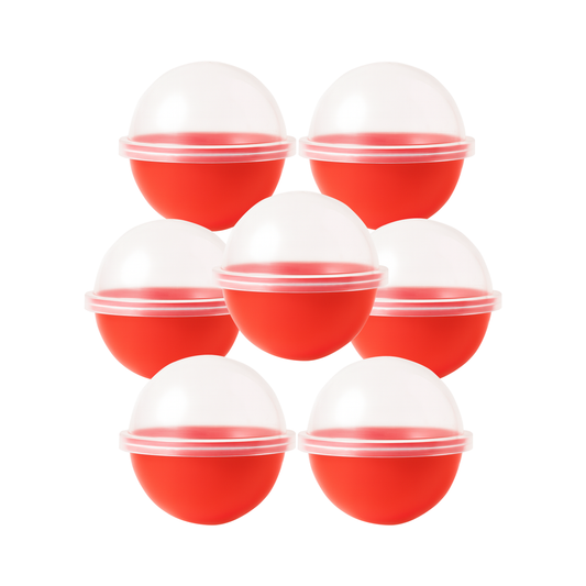 2.2" Empty Red Round Toy Capsules