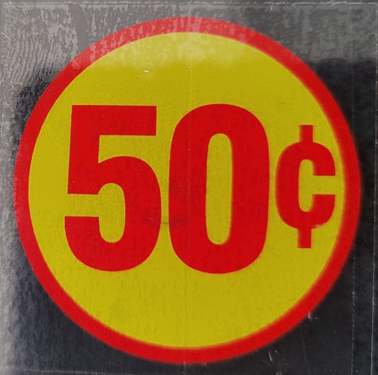 $0.50 Gumball Machine Decal / Sticker (Small)