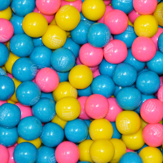 Bulk Dubble Bubble 1" Cotton Candy Gumballs Wholesale