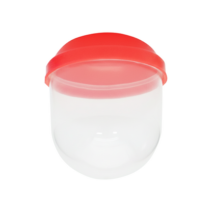 1.1" Empty Red Acorn Toy Capsules