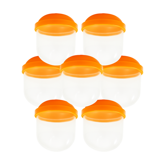 2" Empty Orange Acorn Toy Capsules