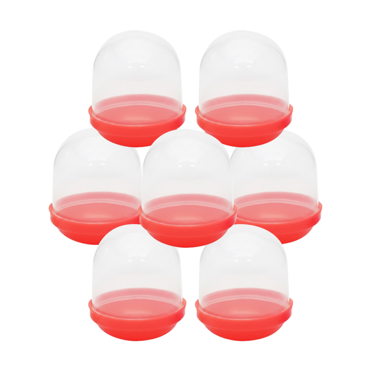 1.1" Empty Red Acorn Toy Capsules