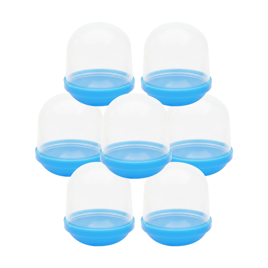 1.1" Empty Blue Acorn Toy Capsules