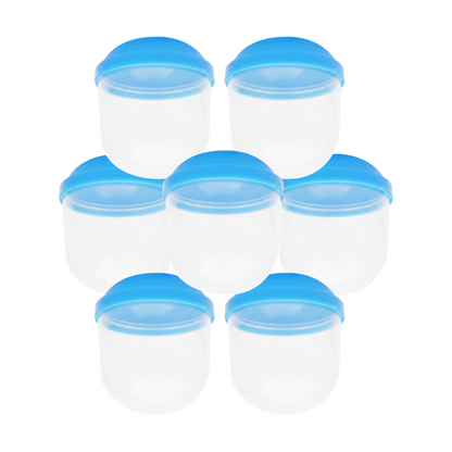 2" Empty Blue Acorn Toy Capsules
