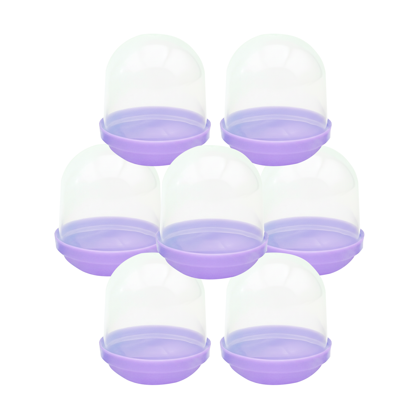 1.1" Empty Purple Acorn Toy Capsules