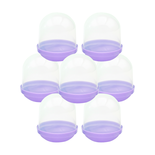 1.1" Empty Purple Acorn Toy Capsules