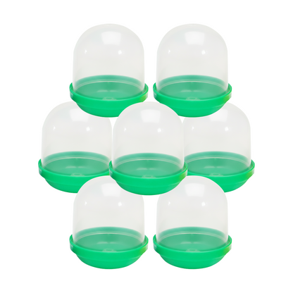 1.1" Empty Green Acorn Toy Capsules