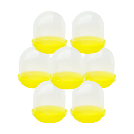1.1" Empty Yellow Acorn Toy Capsules