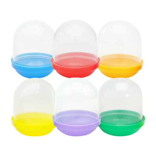 1.1" Empty Assorted / Mixed Color Acorn Toy Capsules