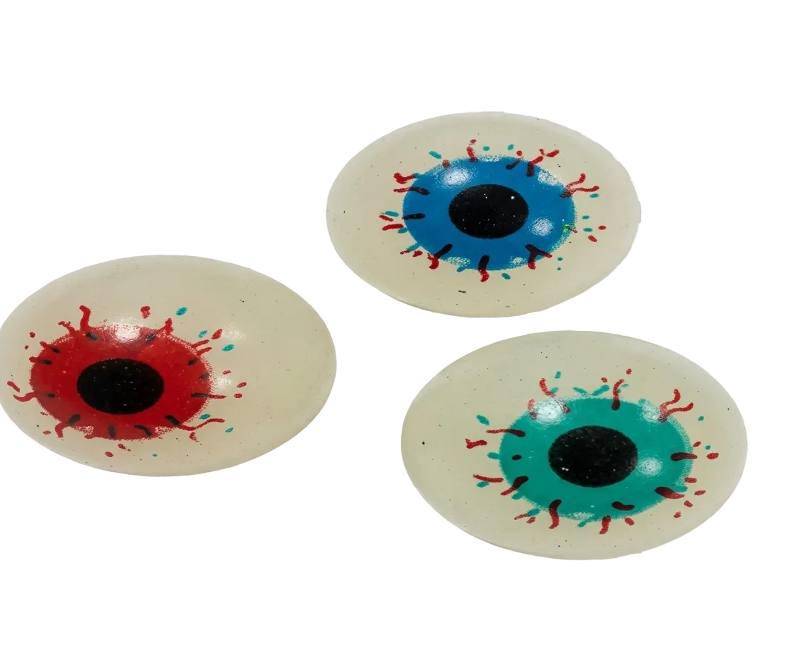 45mm (1.77") Glow in the Dark Scary Eye Bouncy Balls