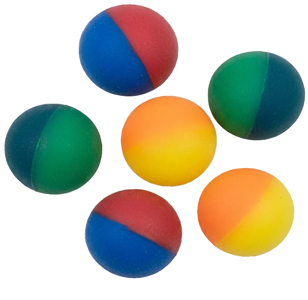 27mm (1") Frosted 2-Tone Bouncy Ball