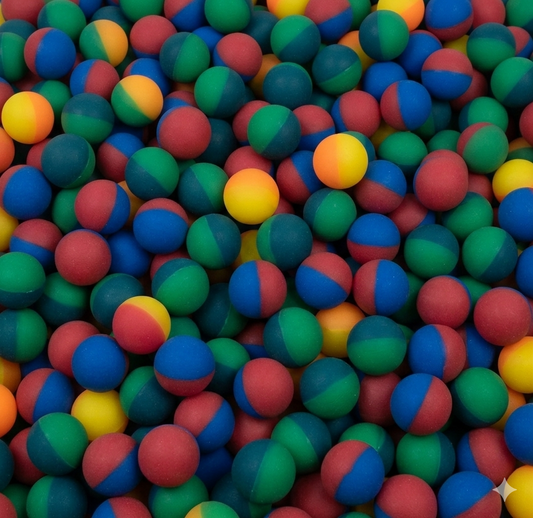 49mm (1.93") Frosted 2-Tone Bouncy Ball