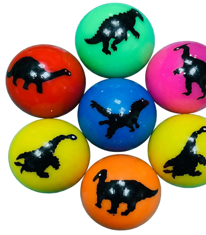 32mm (1.06") Dinosaur Printed Bouncy Balls