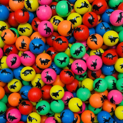 32mm (1.06") Dinosaur Printed Bouncy Balls