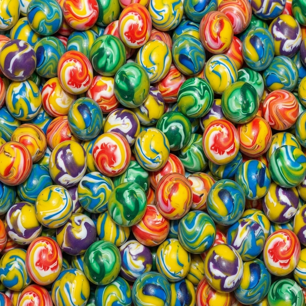 45mm (1.77") Marbled Cloudy Storm Bouncy Ball