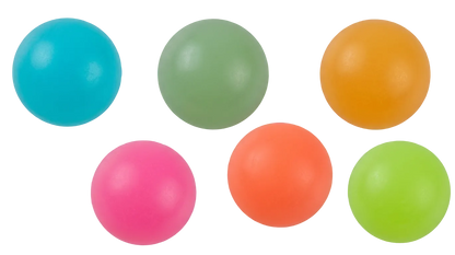 32mm (1.06") Solid Neon Colored Glow In The Dark Bouncy Balls