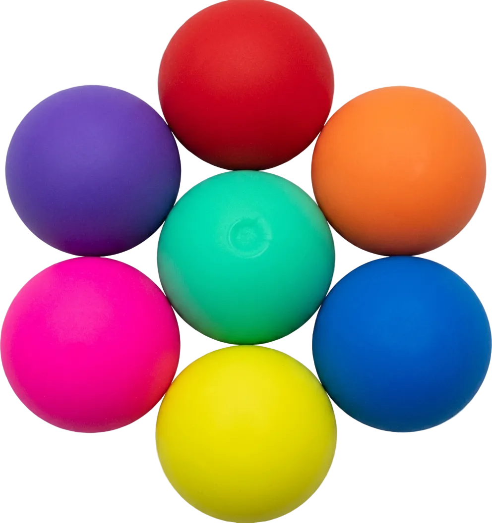 49mm (1.93") Solid Neon Color Bouncy Balls