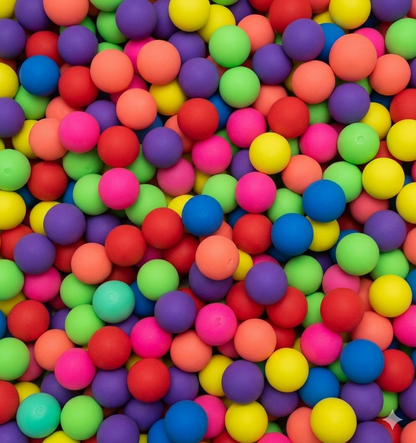 32mm (1.06") Solid Neon Color Bouncy Balls