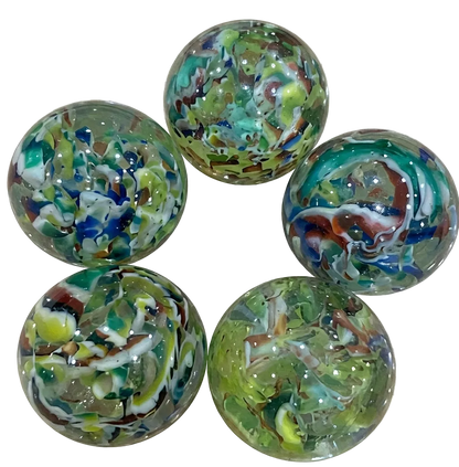 27mm (1") Marbled Crystal Bouncy Balls